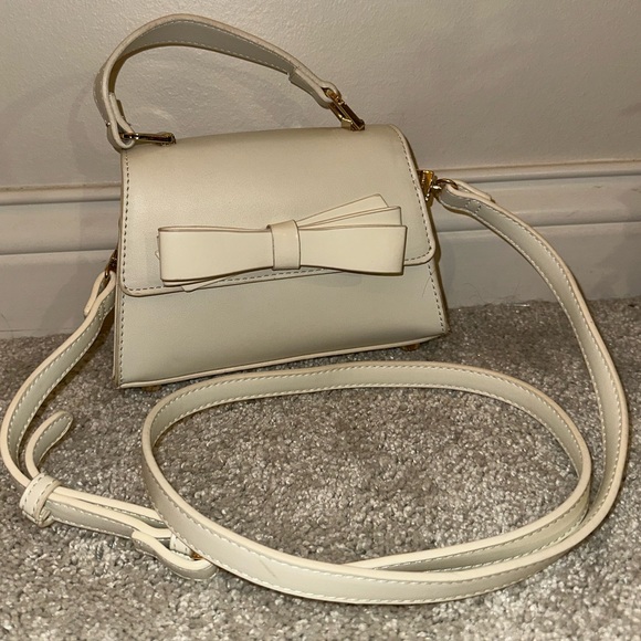 Cream Bow Women's Bag - Picture 1 of 7
